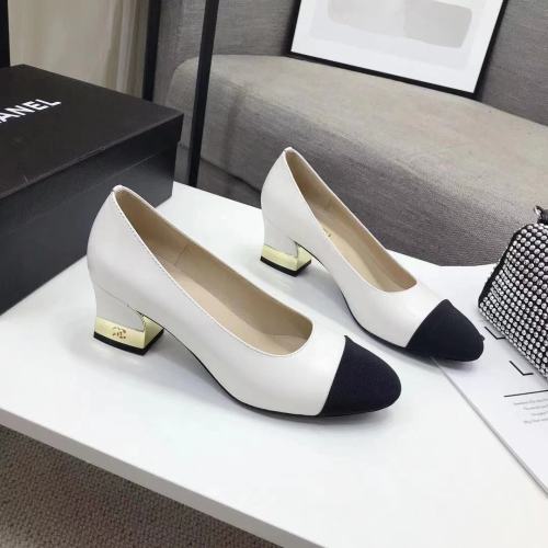 Chanel Womens Shoes Leather Pumps