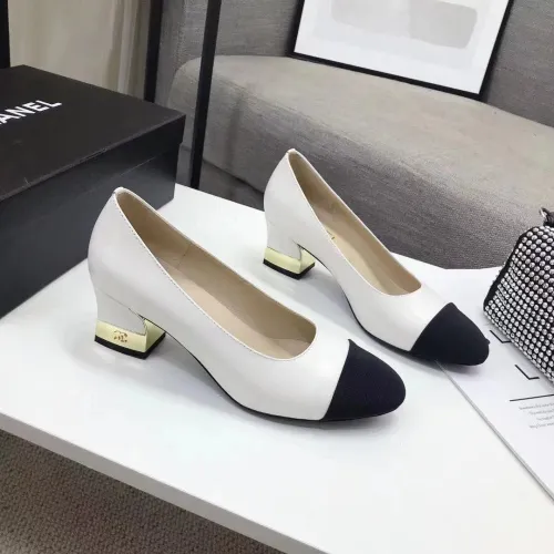 Chanel Womens Shoes Leather Pumps