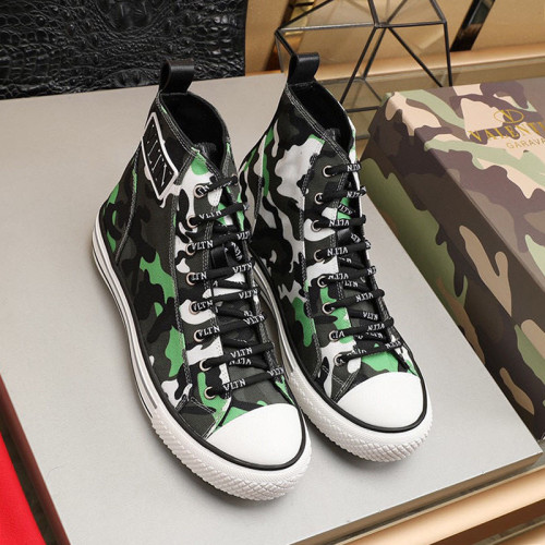 Valentino Men Shoes Fashion Design Luxury Brand Giggies High-Top Fabric Sneaker