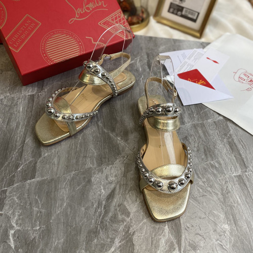 Christian Louboutin Womens Shoes Flat Slide Sandal