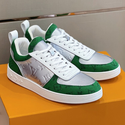 Louis Vuitton Men Shoes Fashion Sneakers RIVOLI Beverly Hills SNEAKER Luxury Brand Casual Shoes with Original Box