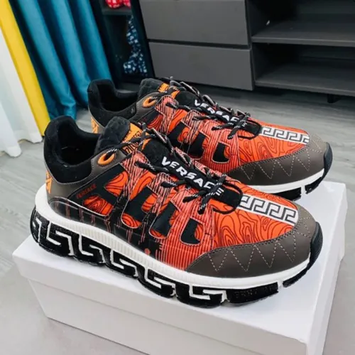 Versace Women Shoes Fashion Design Luxury Brand TRIGRECA SNEAKERS with Original Box