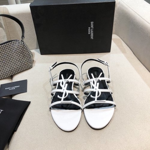 Saint Laurent YSL Womens Shoes Flat Sandals