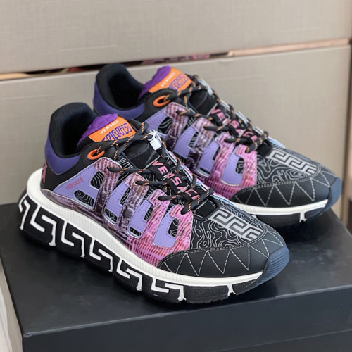 Versace Mens Shoes Sneakers Fashion Design Luxury Brand TRIGRECA SNEAKERS with Original Box