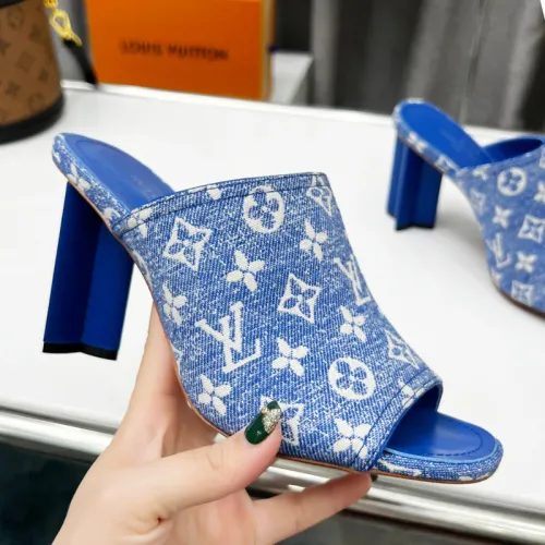 Louis Vuitton Womens Shoes Sandals Slippers Luxury Brand SILHOUETTE MULE 1A9PX4 Monogram denim with Original Box
