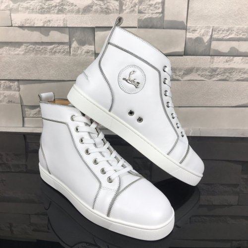Christian Louboutin Mens Shoes Luxury Brand Red Bottom Design Louis Junior Spikes Flat with Original Box CL sneakers