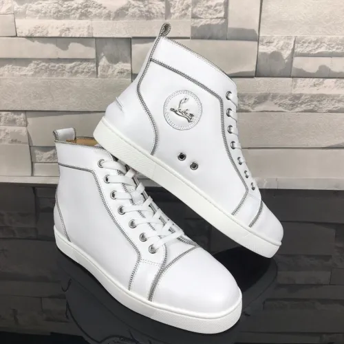 Christian Louboutin Mens Shoes Luxury Brand Red Bottom Design Louis Junior Spikes Flat with Original Box CL sneakers