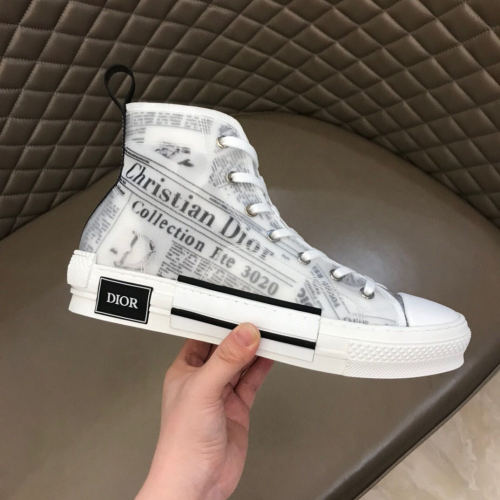 Dior Men Shoes Sneakers Luxury Brand B23 HIGH-TOP SNEAKER with Original Box