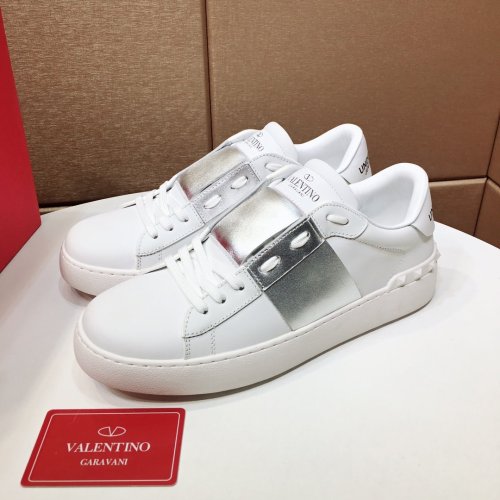 Valentino Garavani Open Sneaker With Metallic Stripe Womens Shoes Sneakers Luxury with Original Box VW2S0781FLR857