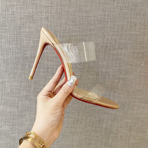 Christian Louboutin Womens Shoes High Heels Mule Sandals Just Nothing