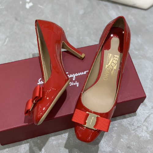 Salvatore Ferragamo Womens Shoes Pumps Luxury Brand Fashion Shoes For Wedding or Party with Original box 7cm Heel