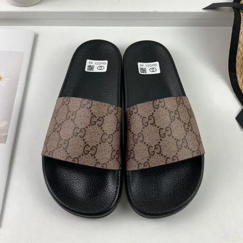Gucci Mens Shoes Sandals Slides Slippers Luxury Brand Thick Sole Design with Original Box