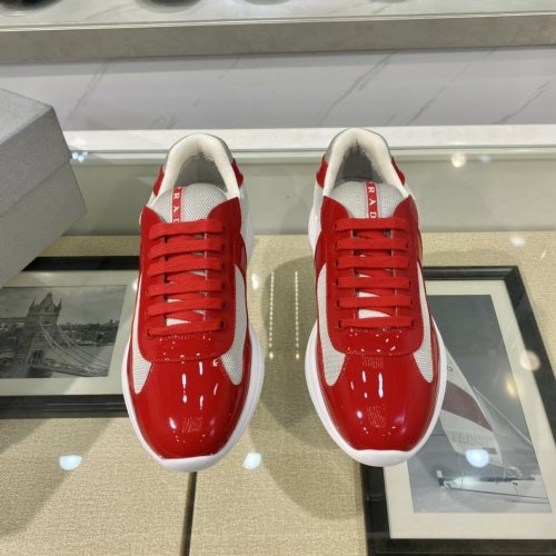 Prada Mens Shoes Sneakers Casual Shoes for Men Luxury Brand White Prada PRAX 1 sneakers with Original Box 4E3576_3LFV_F0009