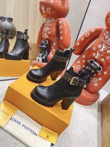 Louis Vuitton Women Shoes Boots Luxury Brand STAR TRAIL ANKLE BOOT 1A94NS with Original Box