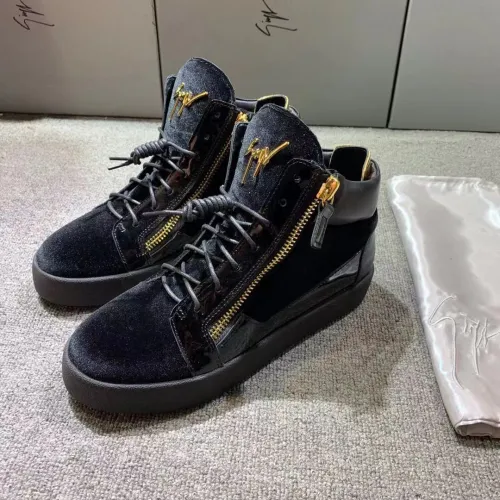 Giuseppe Zanotti Mens Shoes Luxury Brand High Top Sneakers Coby