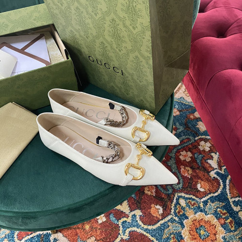 Gucci Womens Shoes Ballet Flat with Horsebit 621161 1RH00 9050