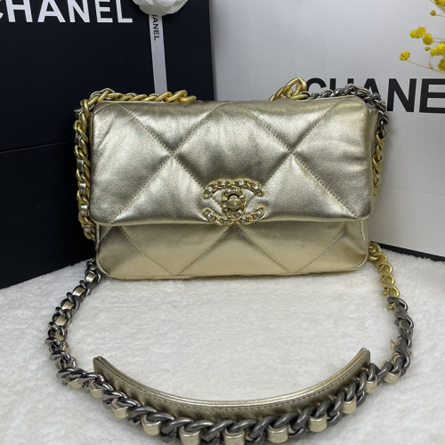 Chanel Womens Bags Shoulder Messenger Bags Chanel 19 Flap Bag Luxury Brand with Original Box