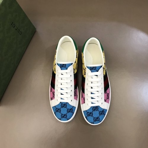 Gucci Womens Shoes Fashion Sneakers Lace-Up Luxury Brand Women's Ace Embroidered Sneaker with Original Box