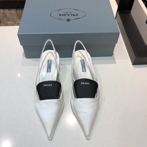 Prada Womens Shoes Two-tone Nylon Gabardine Pumps