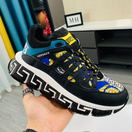 Versace Men Shoes Fashion Design Luxury Brand TRIGRECA SNEAKERS with Original Box
