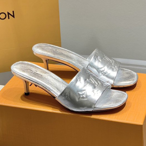 Louis Vuitton Womens Shoes Pumps Sandals Leather Design Luxury Brand Fashion Sandals with Original Box 5.5cm Heel