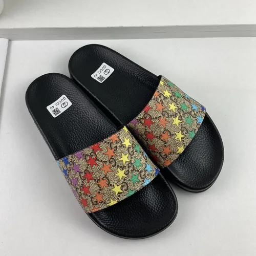 Gucci Mens Shoes Sandals Slides Slippers Luxury Brand Thick Sole Design with Original Box