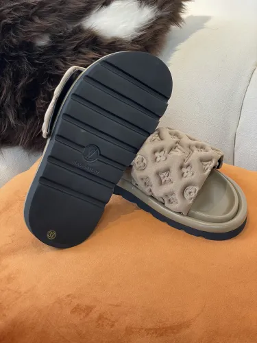 Louis Vuitton Womens Shoes Slippers Sandals Flip Flop Luxury Brand Honolulu LV TRAINER MULE with Original Box