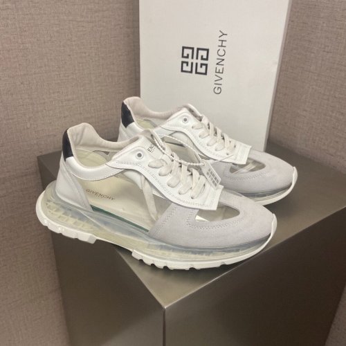 Givenchy Men Shoes Fashion Type Luxury Brand GIVENCHY SNEAKERS IN LEATHER WITH LATEX BAND with Original Box