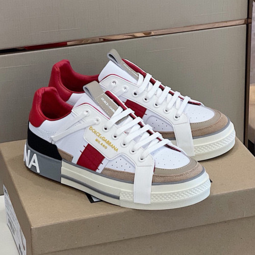 Dolce&Gabbana Men Shoes Sneakers Luxury Brand Calfskin Custom 2.Zero sneakers CS1973AQ7118B441