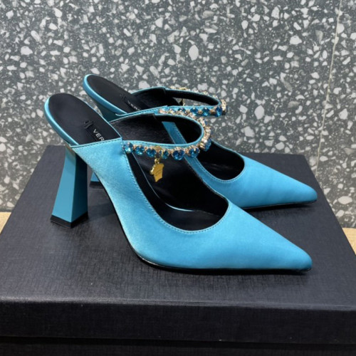 Versace Brand Womens Sandals Shoes Pumps Leather Big Size LA MEDUSA LEATHER PUMPS Design Luxury Brand Sandals for Women