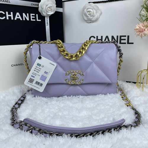Chanel Womens Bags Shoulder Messenger Bags Chanel 19 Flap Bag Luxury Brand with Original Box