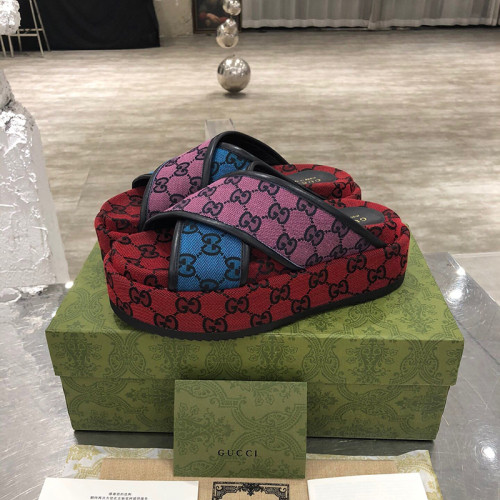 Gucci Womens Shoes Platform Slide Sandal with Original Box Luxury Brand