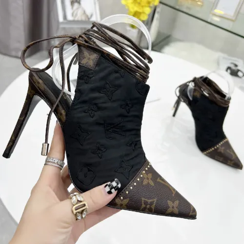 Louis Vuitton Womens Shoes Pumps Sandals Slippers Leather Design Luxury Brand Summer Fashion Sandals with Original Box 9.5cm Heel