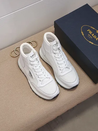 Prada Mens Shoes Sneakers Casual Shoes for Men Luxury Brand Breathable Fashion Sneakers with Original Box