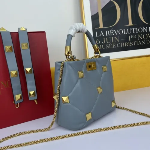 Valentino Womens Bags Crossbody Bags Handbags Luxury Brand SMALL ROMAN STUD THE HANDLE BAG IN NAPPA with Original Box