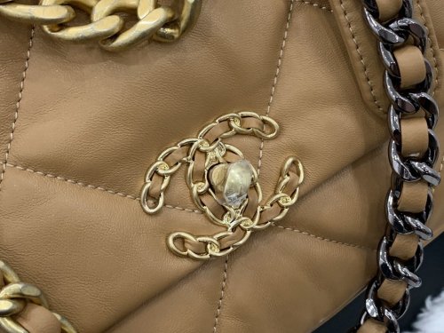 Chanel Womens Bags Shoulder Messenger Bags Chanel 19 Flap Bag Luxury Brand with Original Box