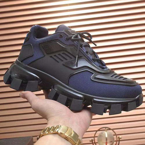 Prada Men Shoes Sneakers Luxury Brabd Cloudbust Thunder Technical Fabric Sneakers with Original Box