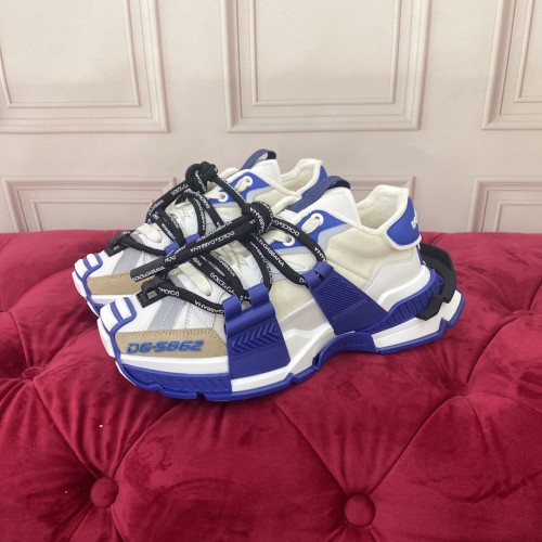 Dolce&Gabbana Men Shoes Sneakers Luxury Brand Mixed-material Daymaster sneakers with DG logo CS1941AQ7098B706