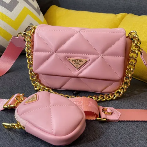 Prada Womens Bags Shoulder Messenger Bags Luxury Brand Prada with Original Box