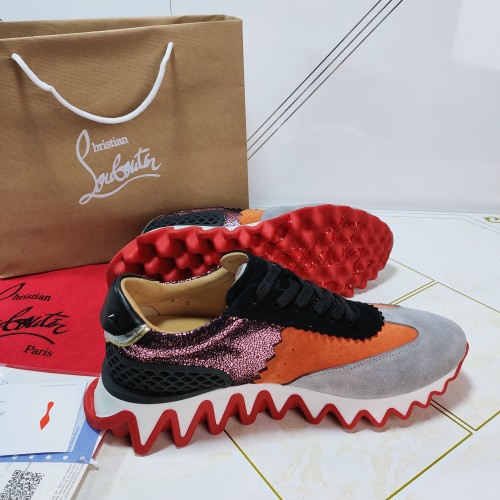 Christian Louboutin Mens Shoes Sneakers Luxury Brand Red Bottom Design Sports Footwears