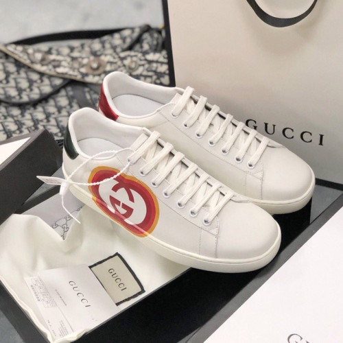 Gucci Womens Shoes Fashion Sneakers Lace-Up Luxury Brand Women's Ace Embroidered Sneaker with Original Box