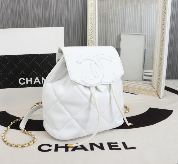 Chanel Womens Bags Drawstring Backpack