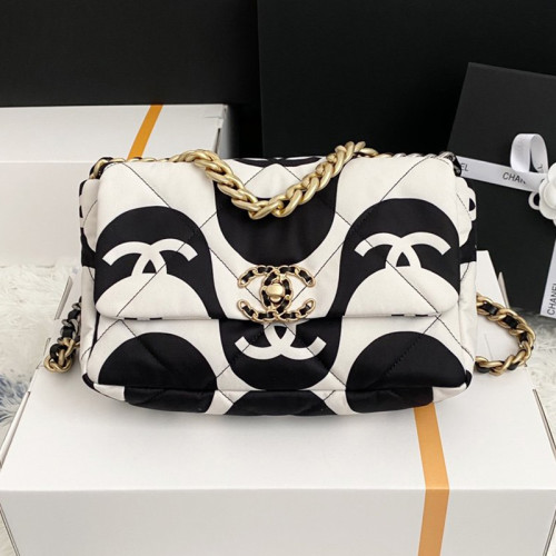Chanel Womens Bags Shoulder Messenger Bags Chanel 19 Flap Bag Luxury Brand with Original Box