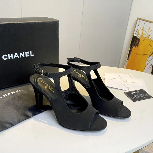 Chanel Womens Shoes Sandals Grosgrain Black G37391 X05912 94305