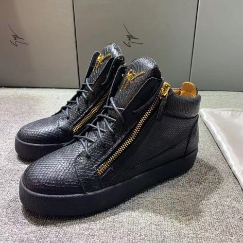 Giuseppe Zanotti Mens Shoes Luxury Brand High Top Sneakers Coby
