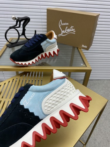 Christian Louboutin Mens Shoes Sneakers Luxury Brand Red Bottom Design Sports Footwears