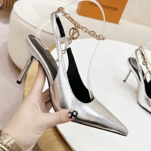 Louis Vuitton Womens Shoes Pumps Sandals Leather Design Luxury Brand Fashion Sandals with Original Box 8cm Heel
