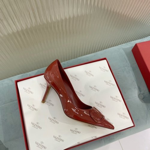 Valentino Women Shoes Mule Flip Flop Sandals VLOGO SIGNATURE CALFSKIN PUMP 80MM Luxury Brand with Original Box