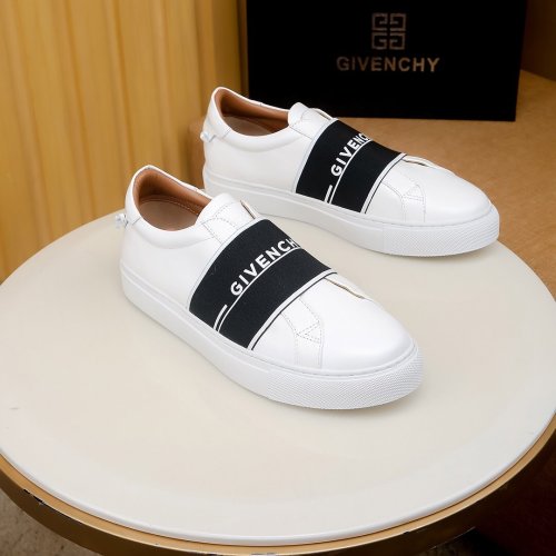 Givenchy Men Shoes Fashion Type Luxury Brand GIVENCHY SNEAKERS IN LEATHER WITH LATEX BAND with Original Box