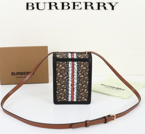 Burberry Womens Bag Monogram Stripe E-canvas Robin Bag